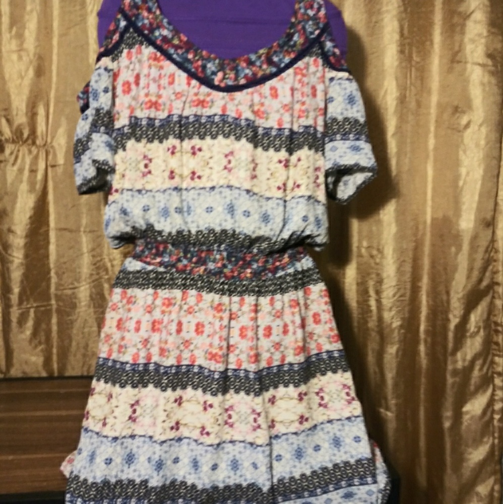 BeBop natural waist floral dress